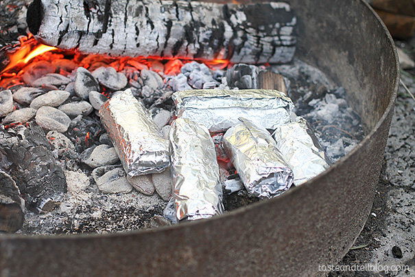 Campfire Breakfast Burritos